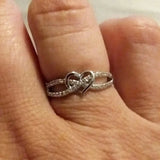 Fashion Twisted Heart Ring - 2 Colours
