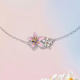925 Sterling Silver Original Pink Cherry Blossom Bracelet