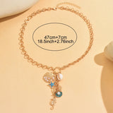 Fashion Ocean Themed Chunky Gold Coloured Necklace