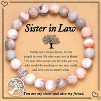 Family Tree Of Life Natural Stone Bracelet - 6 Options