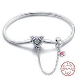 925 Sterling silver 17-20CM Charm Bracelet - Various Designs