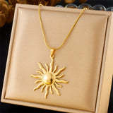 Fashion Stainless Steel Golden Colour Necklace - 11 Options