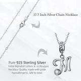 925 Sterling Silver Letter/Initial Necklace - 26 Options