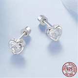 925 Sterling Silver Simple CZ Small Ball/Flat Back Studs - 12 Options