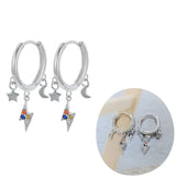 925 Sterling Silver & Gold Plated Hoop Earrings - 73 Options