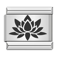 Stainless Steel Flower Italian Charm - 9 Options
