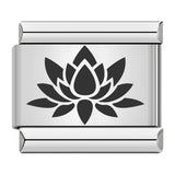 Stainless Steel Flower Italian Charm - 9 Options