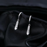 925 Sterling Silver Moissanite Dangle Water Drop Earrings
