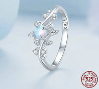 925 Sterling Silver Vine Opal Ring
