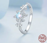 925 Sterling Silver Vine Opal Ring