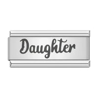 Stainless Steel Daughter Italian Charm