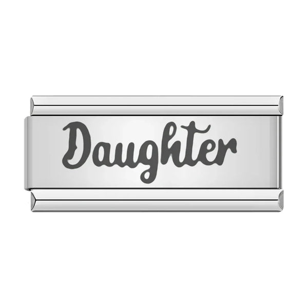 Stainless Steel Daughter Italian Charm