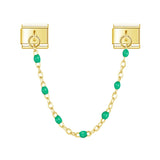 Stainless Steel Beaded Chain Italian Charm - 14 Options