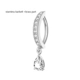 14G Titanium Belly Button Ring - 11 Options
