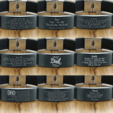 Stainless Steel and Silicone Dad Bracelet - 20 Options