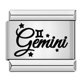 Stainless Steel Star Sign Italian Charm - 12 Options