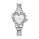 Stainless Steel Heart Italian Charm Watch - 29 Options