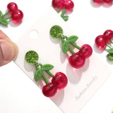 Fashion Acrylic Cherry Earrings