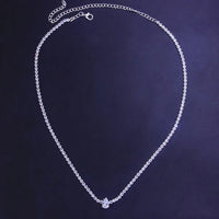 Fashion Pear Rhinestone Necklace