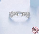 925 Sterling Silver Scrollwork Open Ring