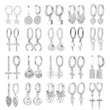 925 Sterling Silver Hoop Earrings - 73 Options