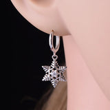 925 Sterling Silver Christmas Hoop Hanging Earrings - 14 Options