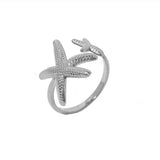 Stainless Steel Sea Themed Open Ring - 6 Options