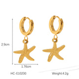 Stainless Steel 18K Gold Plated Ocean Themed Bracelet/Ring/Necklace/Earrings