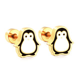 Stainless Steel Small Flat Back Animal Earrings - 20 Options