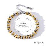 Stainless Steel Metal 2-Colour Necklace/Bracelet/Set - 2 Designs