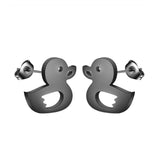 Stainless Steel Duck Earrings - 3 Colours