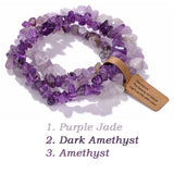 Fashion Irregular Natural Stone Bracelet Set - 16 Options