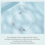 925 Sterling Silver Cat/Dog Pawprint Bracelet - 5 Options