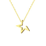 Stainless Steel Incomplete Star Necklace - 2 Colours