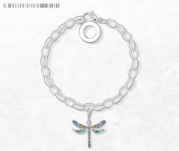 925 Sterling Silver Dragonfly Bracelet - 9 Lengths