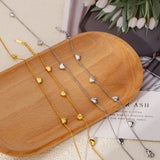 Stainless Steel Heart Necklace or Bracelet - 2 Colours