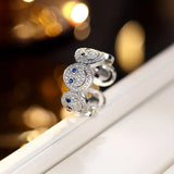 Fashion Smiley Face CZ Open Ring - 9 Options