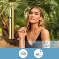 Stainless Steel  Breathing Anxiety Necklace- 2 Options - 5 Colours