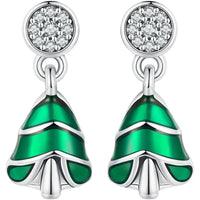 925 Sterling Silver Christmas Stud Earrings - 9 Options