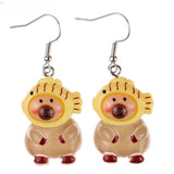 Fashion Capybara Resin Hanging Earrings - 10 Options