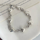 925 Sterling Silver Heart Bracelet