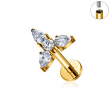 G23 Titanium 16G Body Piercing 10 Designs - 4 Sizes