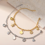 Stainless Steel Charm Anklet/Bracelet - 28 Options - 2 Sizes