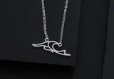 Stainless Steel Wave Necklace - 12 Options