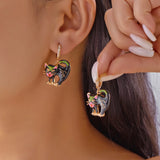 Fashion Halloween Gold Plated Enamel Drop Earrings - 5 Options
