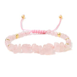 19cm Irregular Chip Stone Bracelet - 16 Options