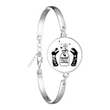 Glass 18mm Mental Health /Positivity Bracelet - 32 Options