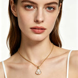 925 Sterling Silver Natural Pearl Pendant Necklace - 5 Options