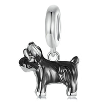 925 Sterling Silver Dog Hanging Charm - 9 Options