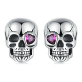 925 Sterling Silver Spider/Skull Cubic Zirconia Earrings - 4 Options